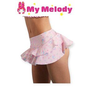 Hot Topic My Melody Ruffled Pink Swim Skirt 1X Plus Size Skirted Swim Bottom